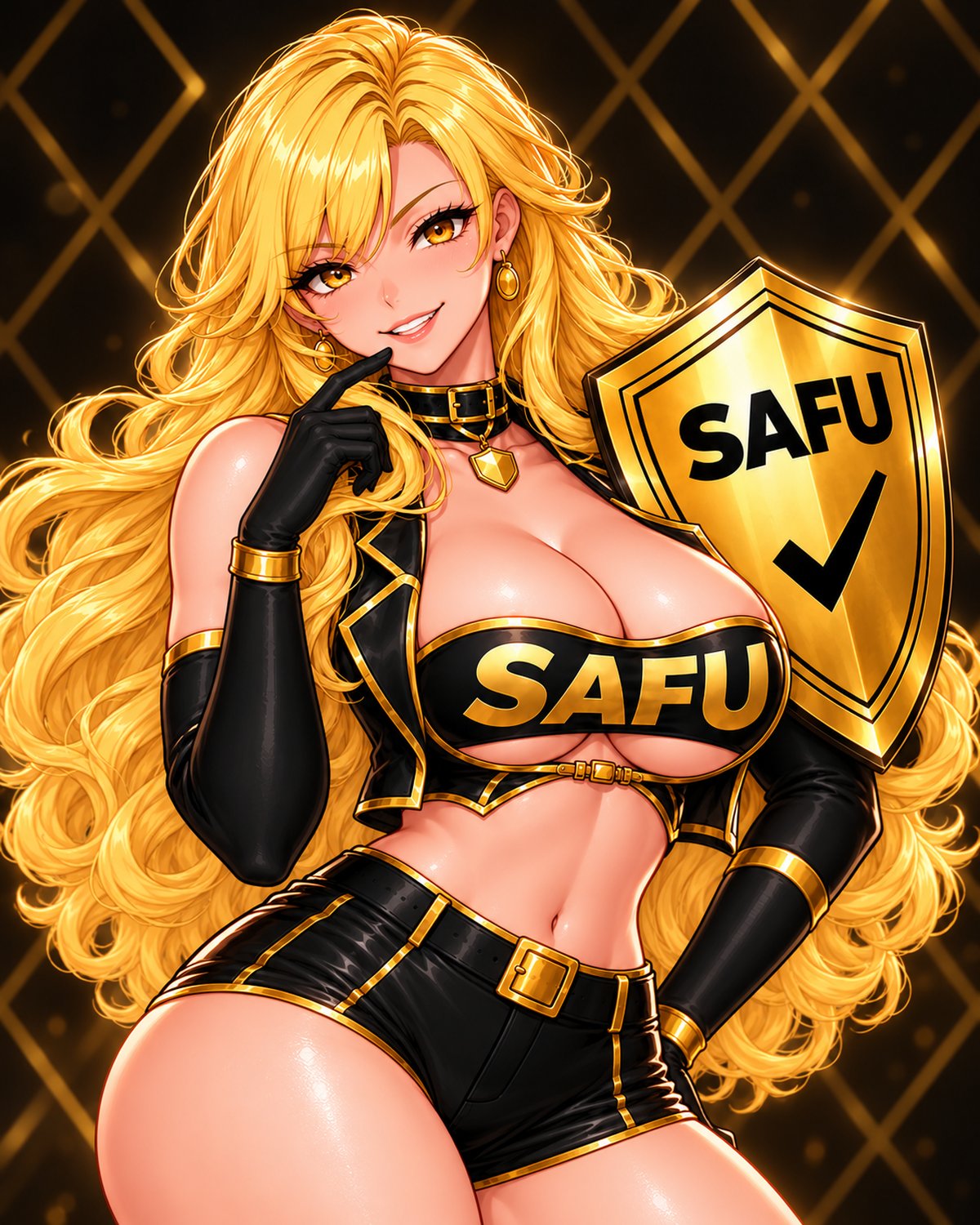 Profile portrait of the SAFU heroine